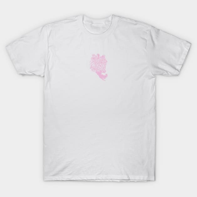 Pink Peacock. T-Shirt by SalsySafrano